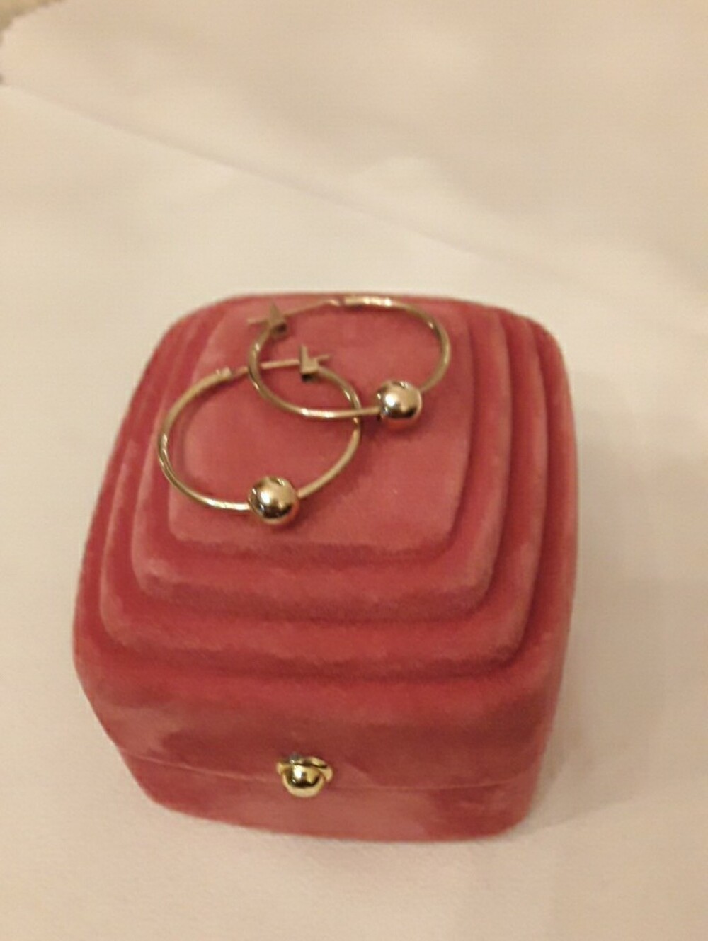 10k solid gold hoop earrings with 14k solid gold add a bead